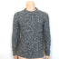 Dior Homme Marled Cable Knit Crewneck Sweater Black/White Wool Size Medium
