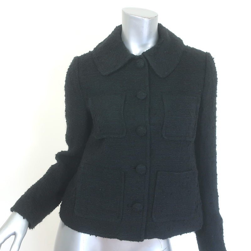 Doen Colleen Multi-Pocket Boucle Tweed Jacket 