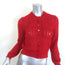 Doen Cosette Pointelle Knit Cardigan Cerise Red Alpaca-Blend Size Small NEW
