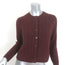 Doen Danae Cable Knit Cashmere Cardigan Dark Garnet Size Medium
