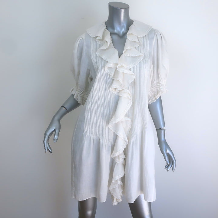 Doen Piper Puff Sleeve Ruffled Mini Dress