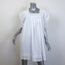 Doen Sterling Eyelet-Embroidered Puff Sleeve Mini Dress White Size Medium