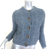 Doen Verona Cable Knit Cardigan Larkspur Blue 
