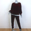 Dolce & Gabbana Amore Velvet Tracksuit Bordeaux Size 42 Sweatshirt & Pants Set