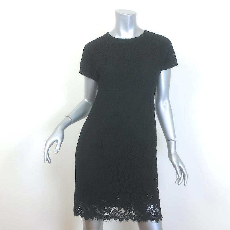 Dolce & Gabbana Lace Cap Sleeve Mini Dress Black Size 40 Celebrity Owned Dolce & Gabbana Lace Cap Sleeve Mini Dress Black Size 40 Celebrity Owned