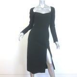 Dolce & Gabbana Long Sleeve Bustier Dress Black Stretch Jersey Size 42 NEW