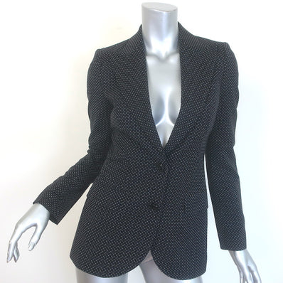 Dolce & Gabbana Polka Dot Blazer Black 