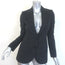 Dolce & Gabbana Polka Dot Blazer Black Virgin Wool Size 36 Two-Button Jacket