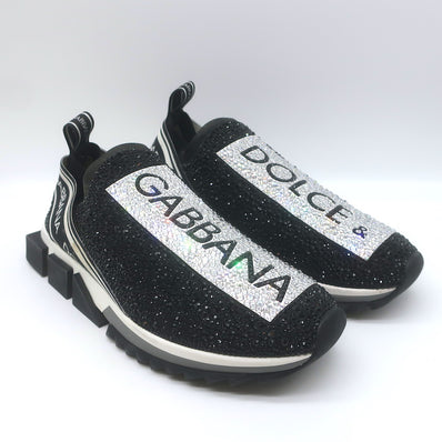 Dolce & Gabbana Sorrento Crystal-Embellished Knit Sneakers 