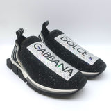 Dolce & Gabbana Sorrento Crystal-Embellished Knit Sneakers 