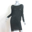 Donna Karan Long Sleeve Draped Jersey Dress Black Size Small