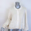 Dorothee Schumacher Seductive Lace Blouson-Sleeve Cardigan Cream Size 4