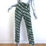 Dries Van Noten Len Lye Palmira Tapered Pants Black Printed Crepe Size 36