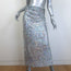 Dries Van Noten Stan Sequined Midi Skirt Silver Size 36