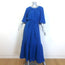 ERES Leto Maxi Dress Mediterranean Blue Cotton Gauze Size Small/Medium NEW