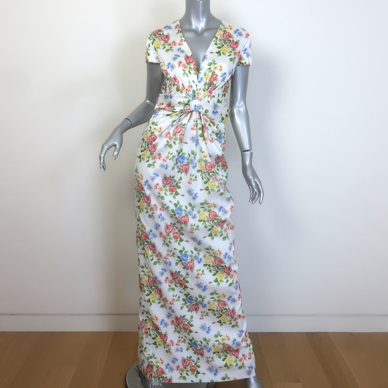 Emilia Wickstead Beatrice Bow Maxi Dress 