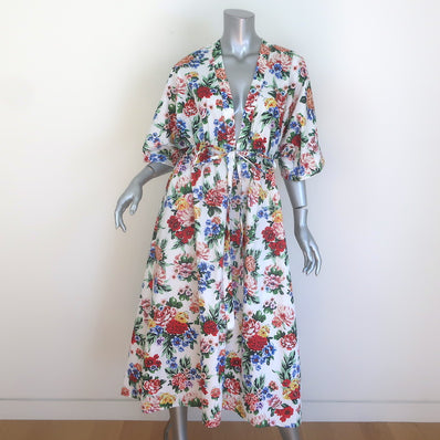 Emilia Wickstead Zarina Floral Print Kaftan Dress 