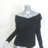Emilio Pucci Crisscross Off the Shoulder Top Black