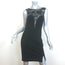 Emilio Pucci Lace-Yoke Sleeveless Mini Dress Black Stretch Knit Size 42