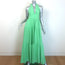 Emporio Sirenuse Colette Tiered Halter Maxi Dress Mint Cotton Poplin Size 38