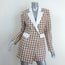 Endless Rose Houndstooth Blazer Romper Beige/White Tweed Size Small NEW