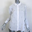 Equipment Leema Eiffel Tower-Embroidered Shirt White Cotton Size Small