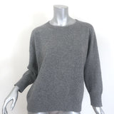 Equipment Melanie cashmere crewneck sweater in gray, pre-owned and gently worn luxury piece