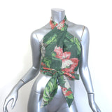 Erdem Luna Cropped Halterneck Wrap Top