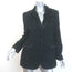 Ermanno Scervino Floral-Applique Embroidered Mesh Blazer Black Size 44