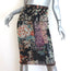 Etro Floral Print Mesh Midi Skirt Black Size 40