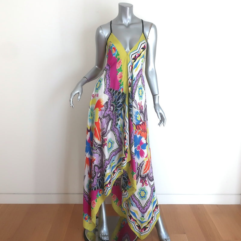 Etro Handkerchief Hem Maxi Dress 