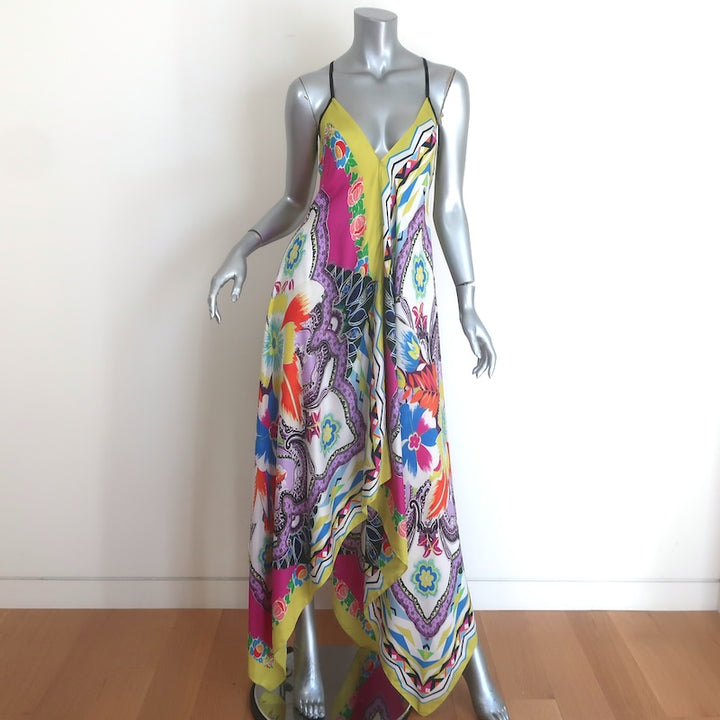 Etro Handkerchief Hem Maxi Dress 