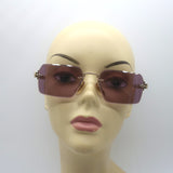 Eyewear by David Beckham DB7109/S Rimless Sunglasses 