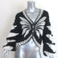 FARM Rio Palms Beaded Cardigan Black & White Size Medium