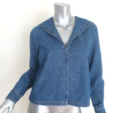 FRAME sailor-collar denim shirt in blue, authentic pre-owned long-sleeve top size XS