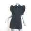 FRAME Gillian Puff Sleeve Mini Shirt Dress Black Cotton Size Small