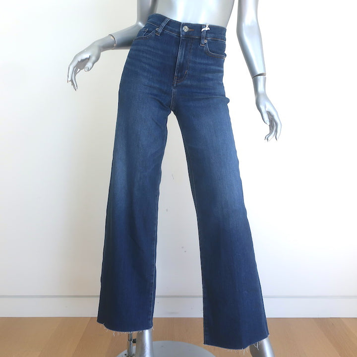 FRAME Le Slim Palazzo Raw Hem Wide Leg Jeans 