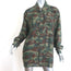 Faith Connexion Camouflage Print Shirt Army Green Size Medium Long Sleeve Blouse