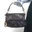 Fendi FF Zucca-Embossed Mini Chef Bag Dark Brown Leather