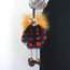 Fendi Hypnoteyes Witch Fur Bag Charm Multicolor with Leather Tab