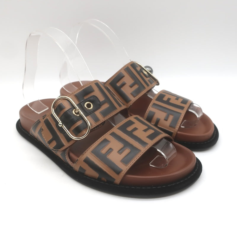 Fendi Pearland Zucca FF Slide Sandals