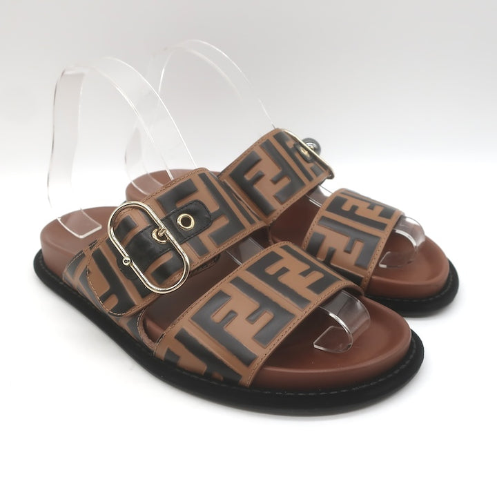 Fendi Pearland Zucca FF Slide Sandals