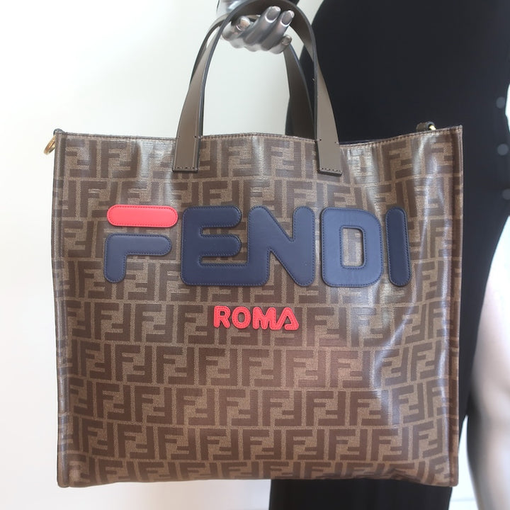 Fendi x FILA Mania FF Zucca Extra Large Tote Bag