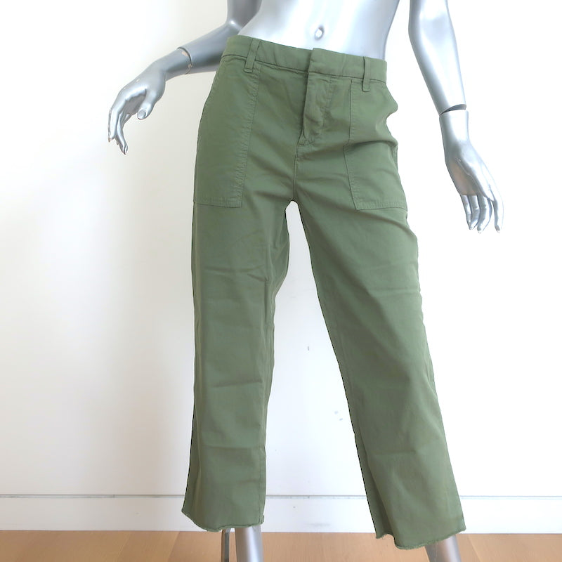 Frank &amp; Eileen Blackstone Utility Pants Army Green Stretch Cotton Size 4