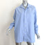 Frank & Eileen Shirley Oversized Button Up Shirt Blue Size Small Long Sleeve Top