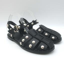 Freda Salvador Sera Fisherman Sandals Black 