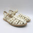 Freda Salvador Sera Fisherman Sandals Cream Leather Size 8