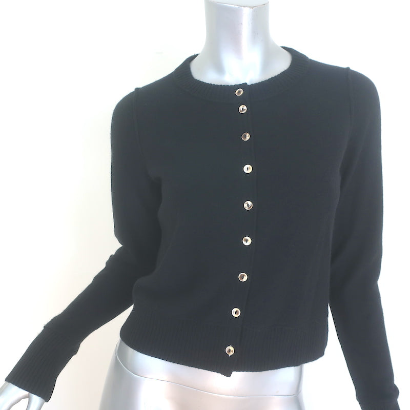 Free People Nocturnal Solid Cardigan Black Wool-Cashmere Size Extra Small NEW