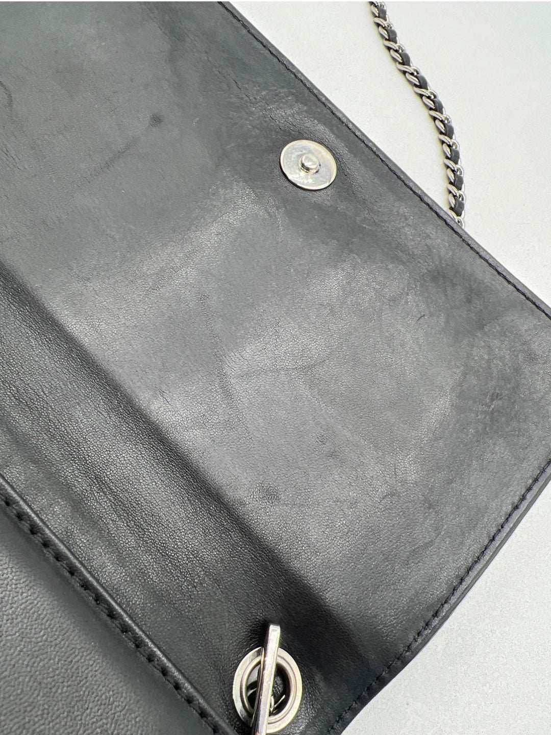 Chanel Boy Brick Striped Flap Bag Black &amp; White Patent Leather Small Crossbody
