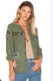 Madeworn Rolling Stones Army Jacket Military Green Cotton Size Extra Small